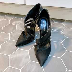 Sergio Rossi Black Leather Heels